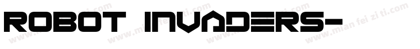 robot invaders字体转换